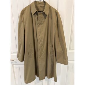 Vintage London Fog Calibre Cloth Tan Car Coat - Size 46L
